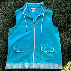 Vintage Allison Daley Blue Vest Size 12